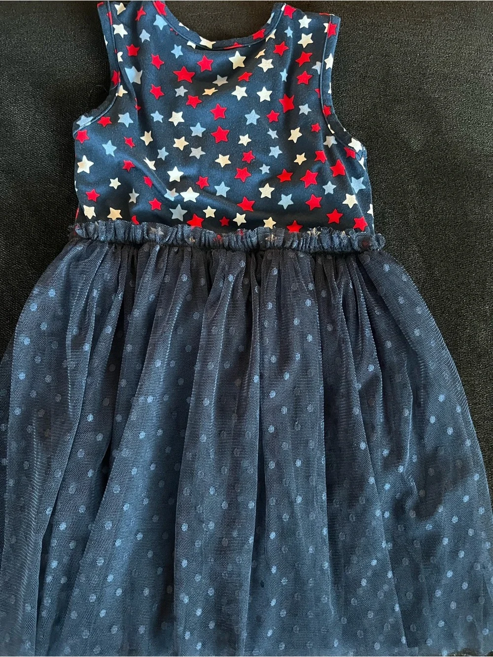Celebrate Patriotic navy sleeveless